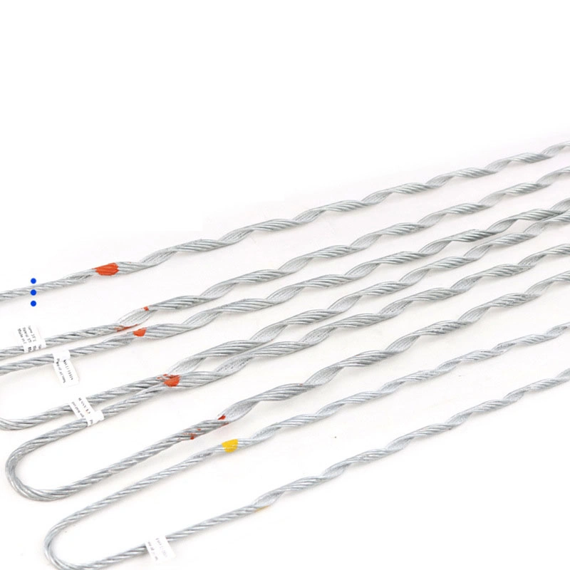 Vorgedrehter Draht vorgeformt voller Zug Guy Grip Suspension ADSS Opgw Klammer Optische Kabel Herrajes De FTTH Kabelklemme