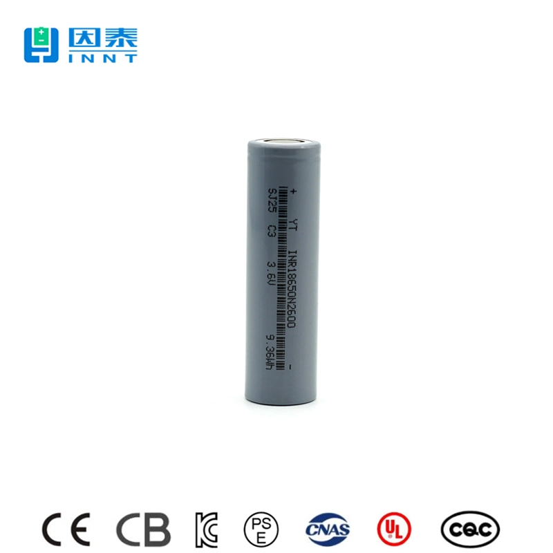 18650 Batterie rechargeable au lithium Li-ion haute capacité de 2500mAh 3.6V 3c Taux de décharge