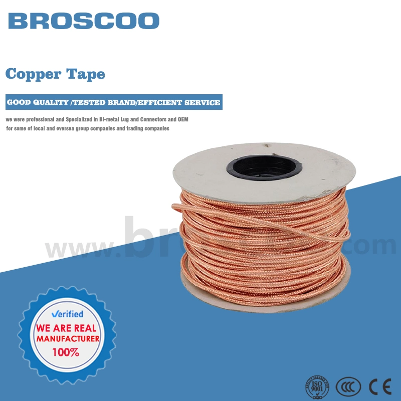 High Voltage PVC Coated Electrical Single Wire Terminal Copper Earthing Strip