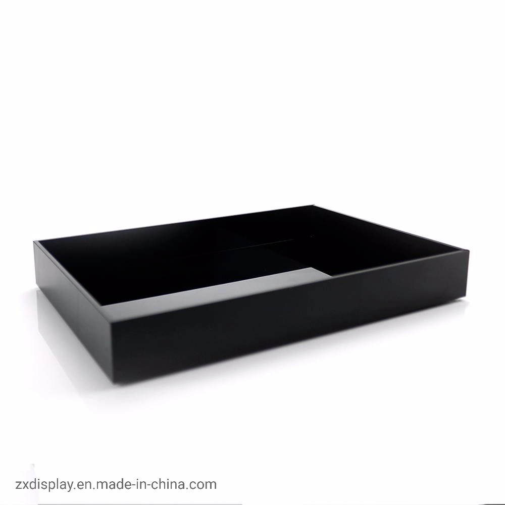 Wholesale/Supplier Luxury Black Acrylic Jewelry Display Tray Box