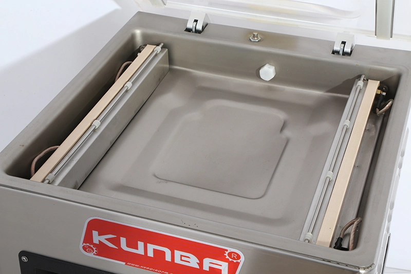 KunBa Dz-400 Máquina de envasado al vacío de cámara única para prendas de vestir, alimentos, bebidas, productos químicos y mercancías