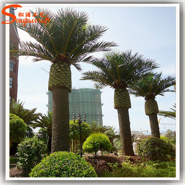 Outdoor Decoration Artificial Fake Plastic Date Palm Tree