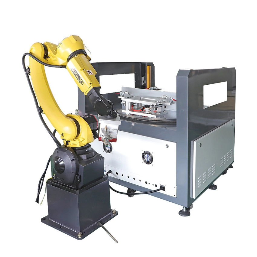 360 Degrees Red Color Metal Sheets Gluing Handling Welding Machine Laser MIG Welding Robot