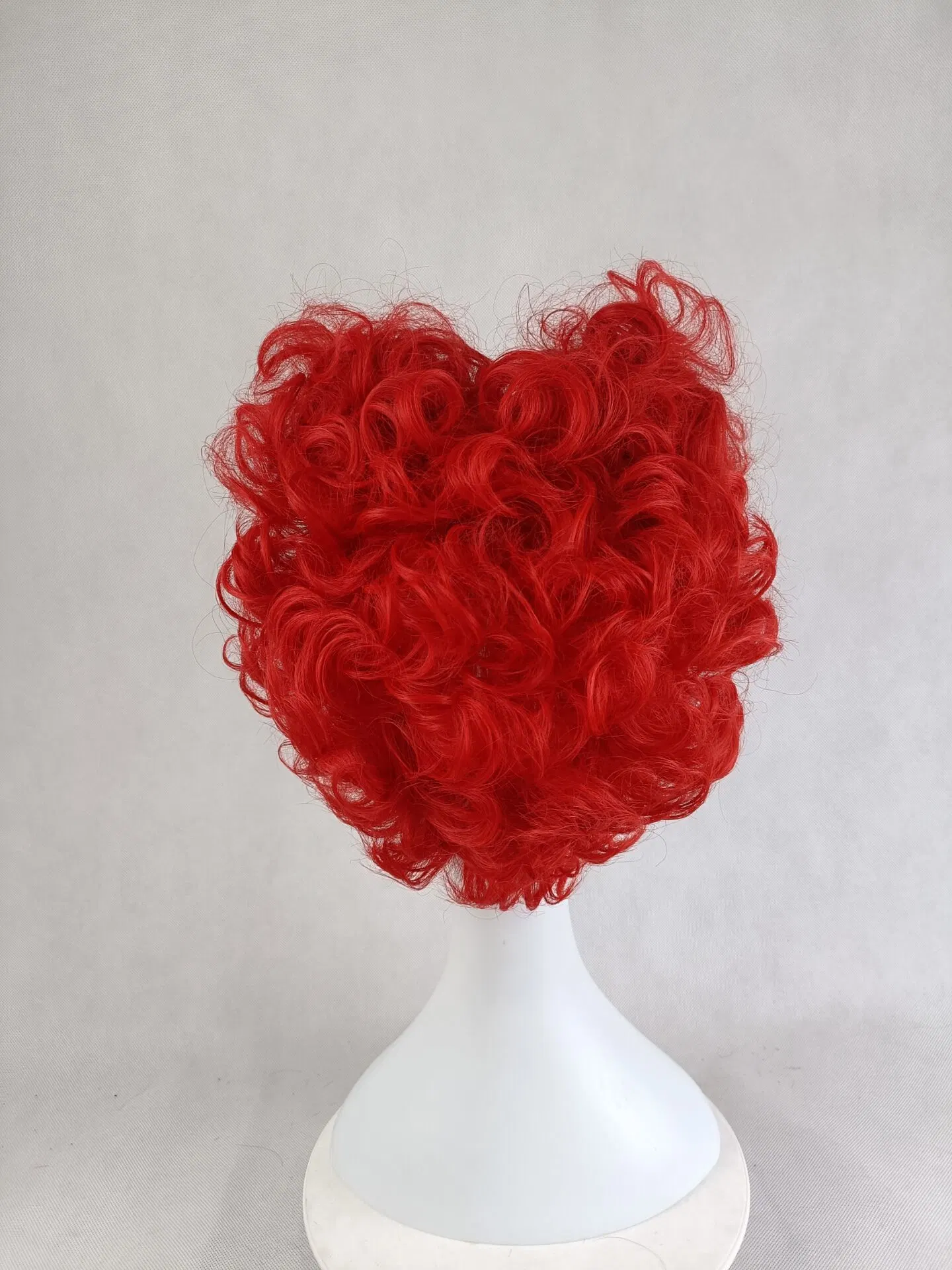 Wholesale/Supplier High quality/High cost performance Short Curly Wig Red Queen Cosplay Wigs