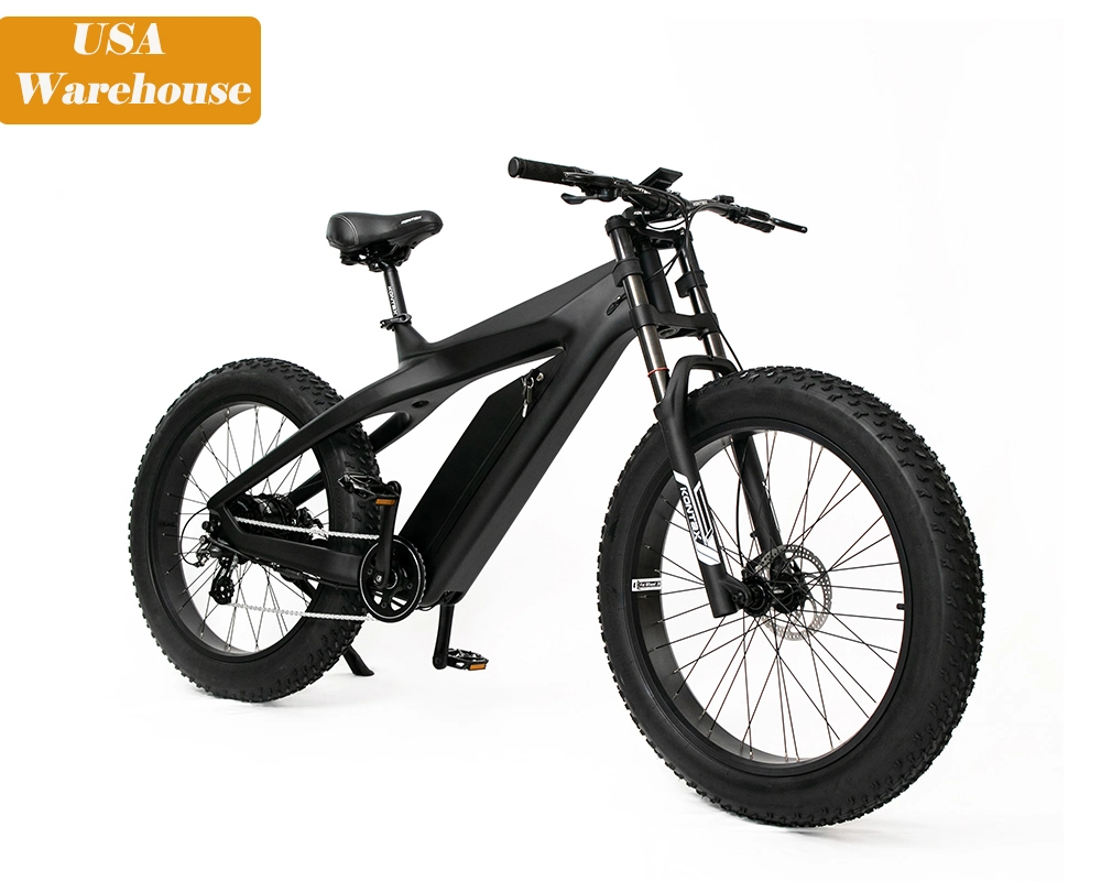 Kontax 48V13ah Electronic Bike 1000W Carbon Fibre Ebike Pedal Assist Bike Fat Wheel Electric Bike