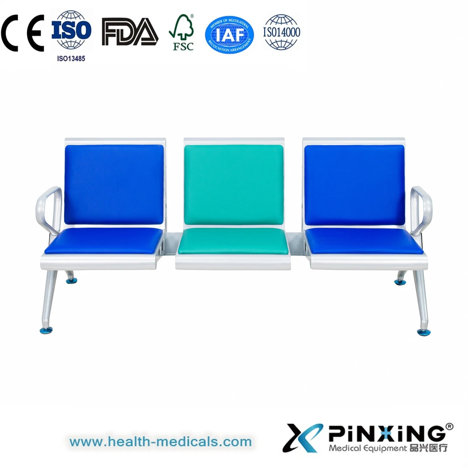 Professional Reusable Safety Waiting Chair Hospital Waiting Bench