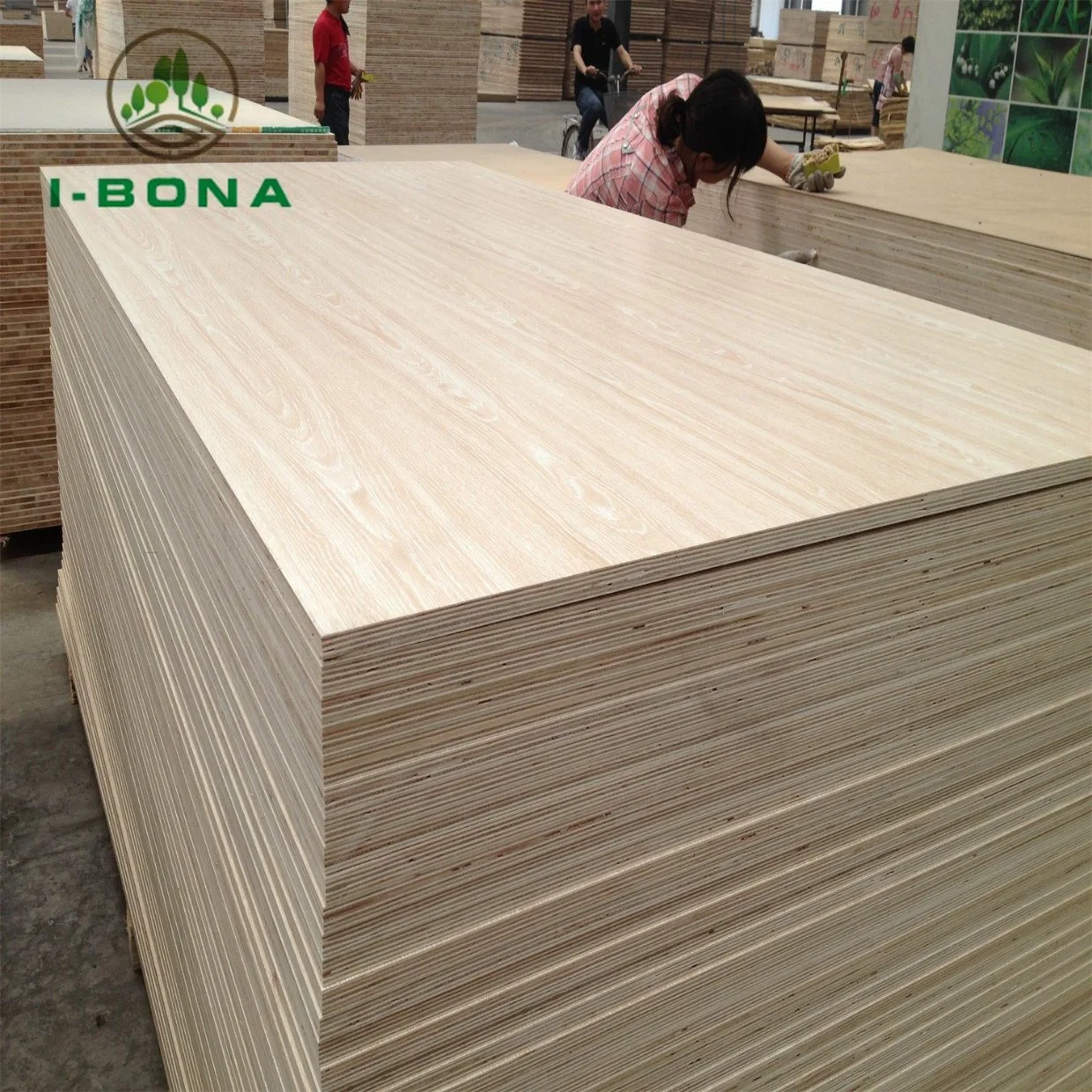 Board for Furniture 18mm 4'x8' Oak White Laminated Melamine Plywood