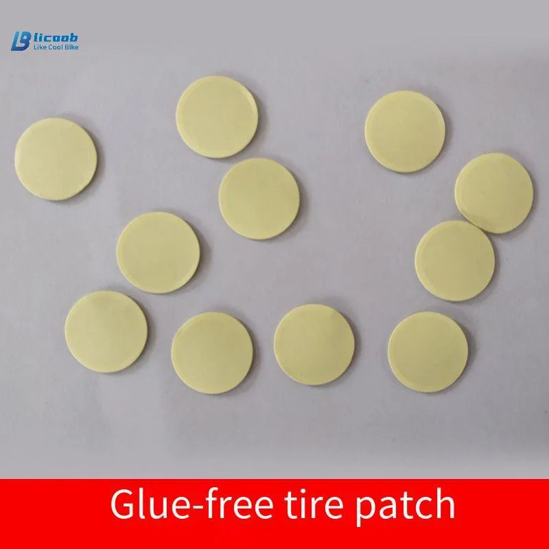 Bicycle Round Foam Non-Glue Tyre Patch Cold Rubber Patch Mountain Bike Road Car Tyre Skid Bar Portable