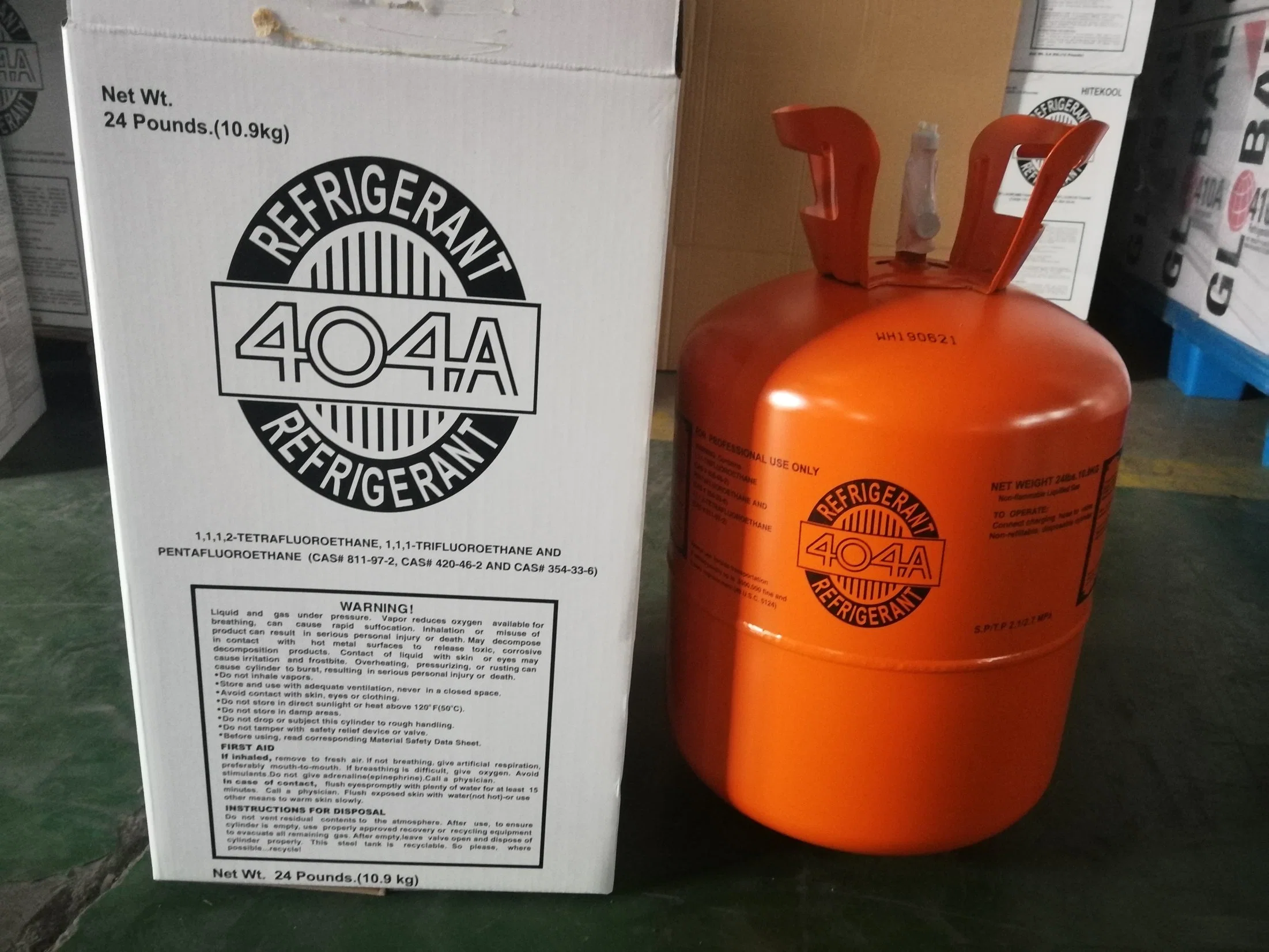 11.3kg Tank Non-Flammable Hfc-410A Refrigerant Gas R410A