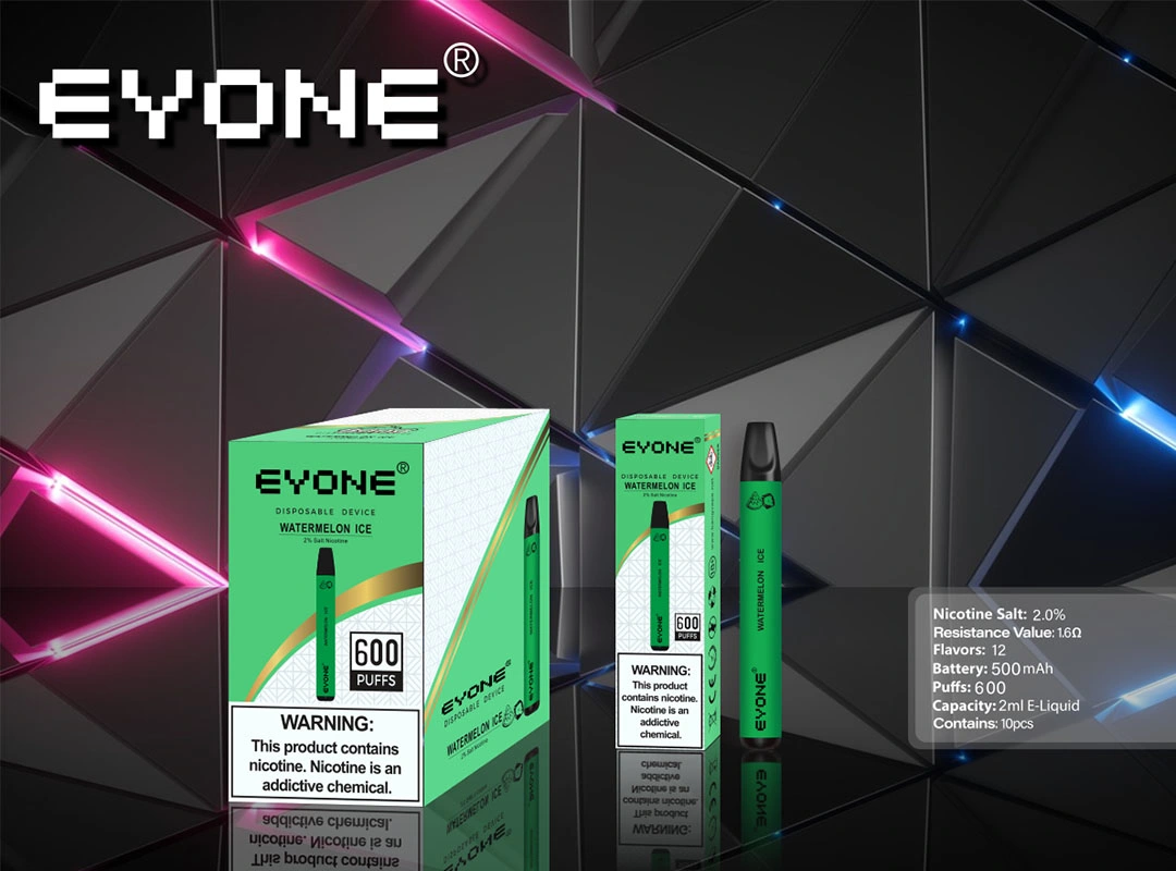 Italy Popular OEM Eyone Mini China Factory Direct Rate Price 600 Puffs 2% Nicotine Salts E-Juice Wholesale I Disposable E-Cigarette Pen Hookah