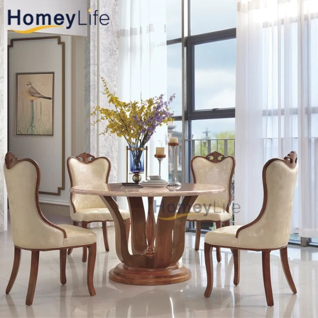 Small MOQ Classic Brown Restaurant Living Room Dining Chairs Furniture