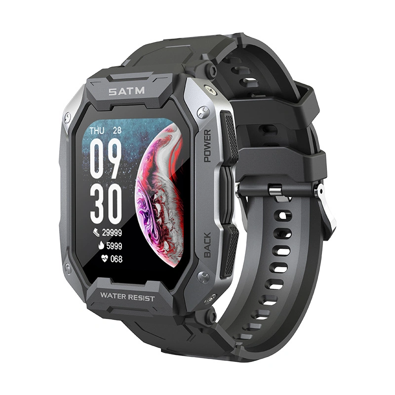 Heart Rate Blood Oxygen Outdoor Waterproof Deportes de tres-proof Reloj inteligente Pulsera