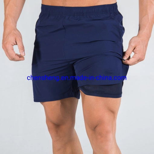 OEM Service nueva moda de los hombres pantalones cortos deportivos Beaching Culturismo Fitness Sweatpants emparejador compresiones breve