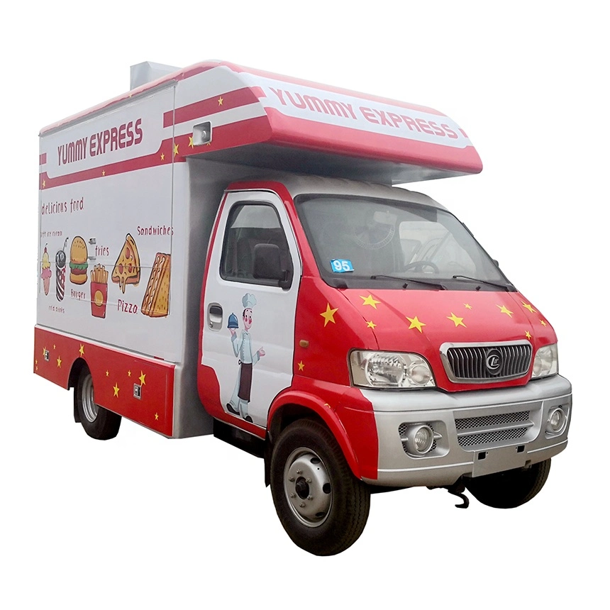 Outdoor Mobile Kitchen Fast Food Truck with Cooking Equipment for Selling Hot Drink and Food on The Street