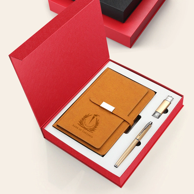 Custom PU Leather Hardcover 2024 A5 Lock Gift Pocket Diary
