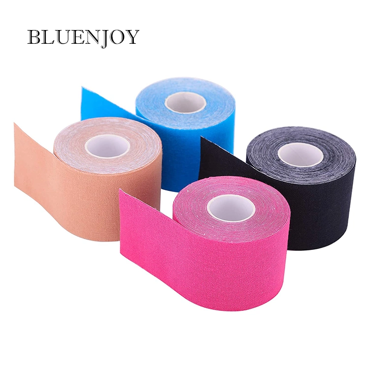 Bluenjoy CE FDA Approved Physical Therapy Cotton Waterproof Kineisology Tape