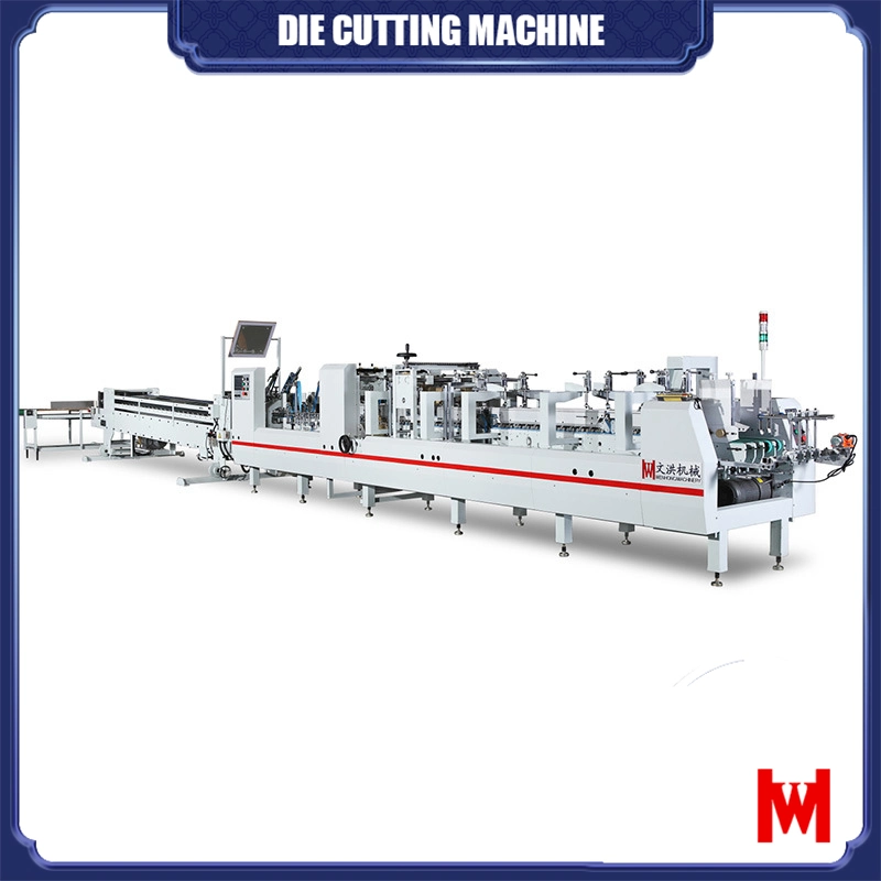 Automatic Paper Embossing Folder Gluer Machine Used for Plastic, Leather, PVC, Wood and Other Products