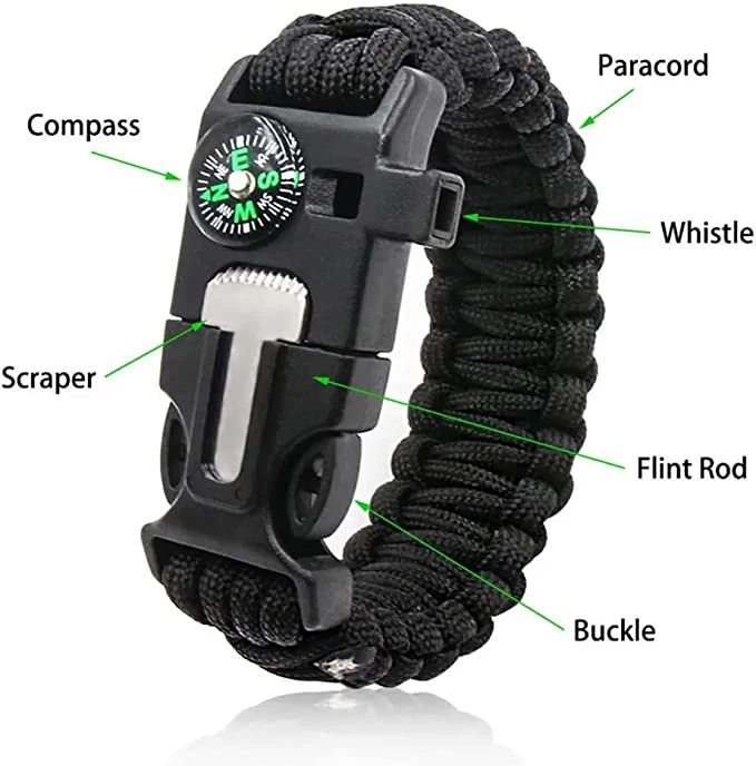 Survival Bracelets Emergency Multitools Camping Gear Kits Paracord Survival Bracelet