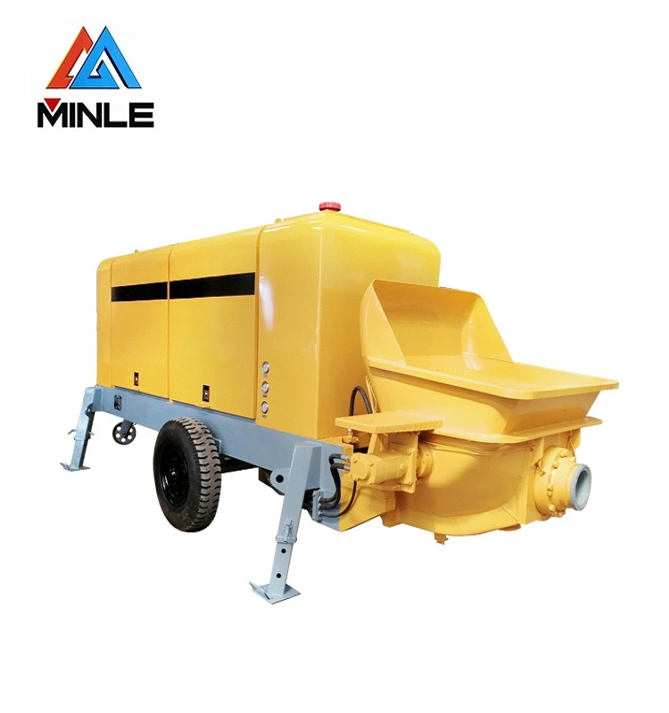 Cement Pump Trailer Mounted Diesel Concrete Pump Car Hbts80 Exported to Philippines