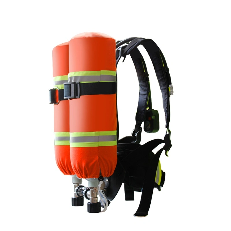 Aparato respiratorio de Firefriing cómodo SCBA conjunto con cilindros dobles