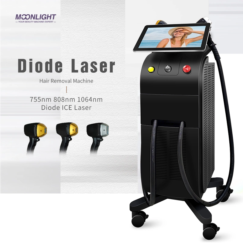 Brand New Listing Titanium Laser Hair Removal 808 Diode Laser Hair Removal 3 Wave 755nm 808nm 1064nm Laser Beauty Equipment