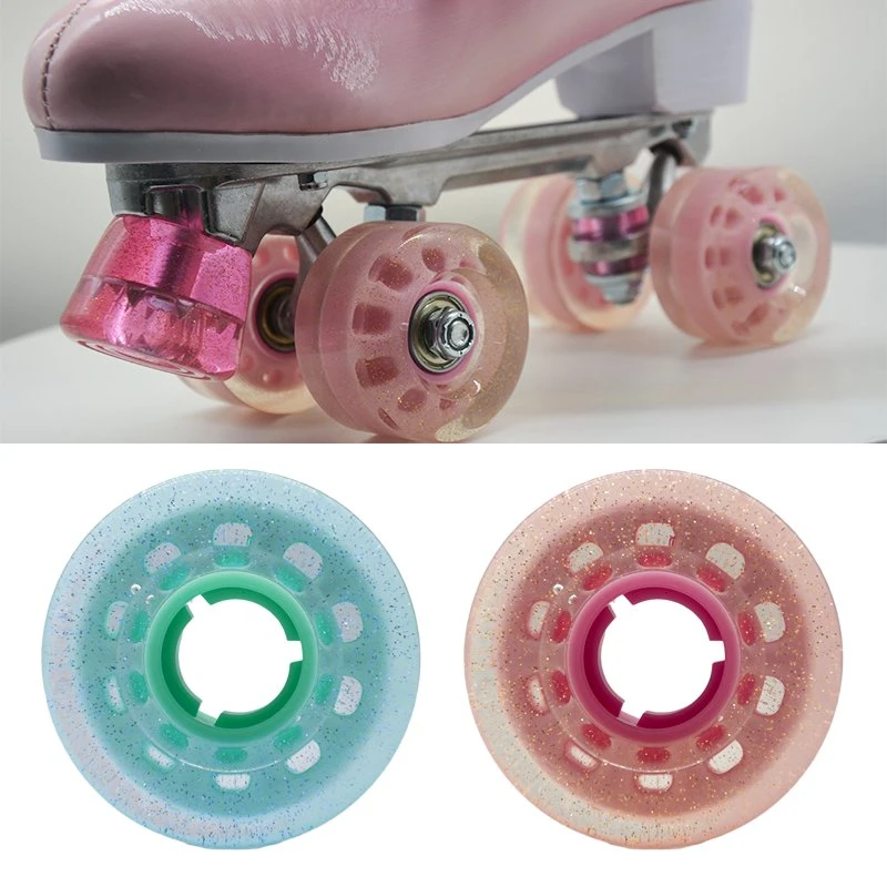 Wholesale/Supplier Custom Transparent Toe Stop Double Row Roller Skate Brake Heads