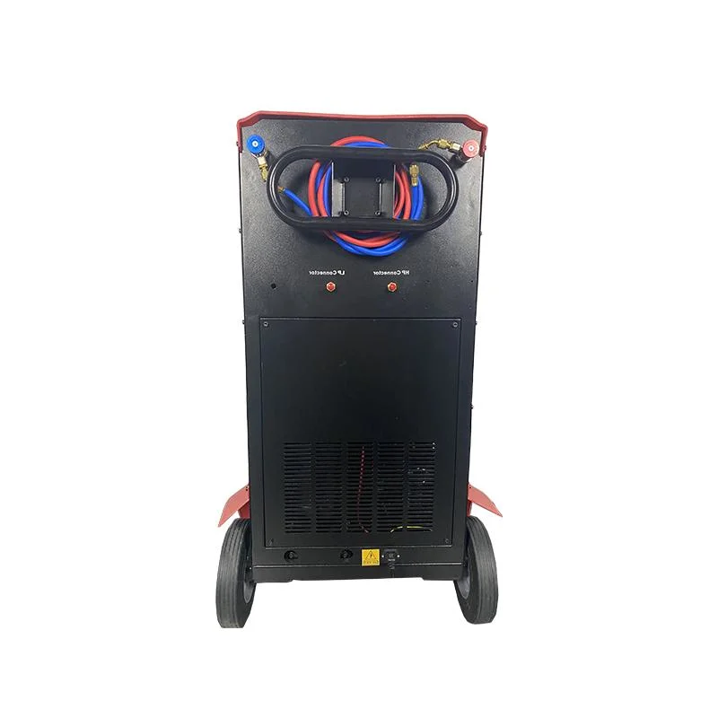 Red Auto Air Conditioner Gas R134A Refrigerant Recovery and Flushing Machine