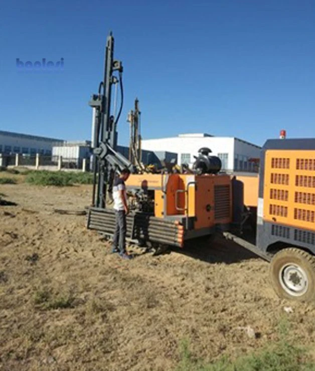 China 400m Crawler Mounted Diesel Engine Driven Borehole DTH Pneumatic Water Drilling Rig Machine Well Drilling Rig