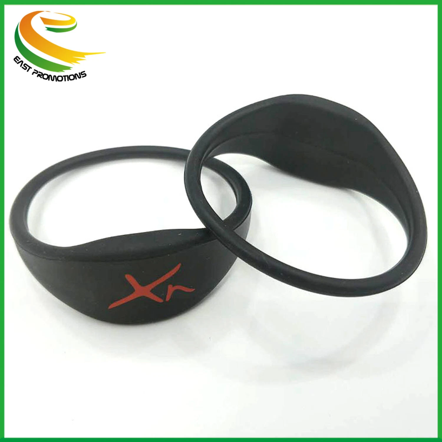 Customized Waterproof 13.56MHz NFC Silicone Hf RFID Wristband Smart Bracelet for Access Control