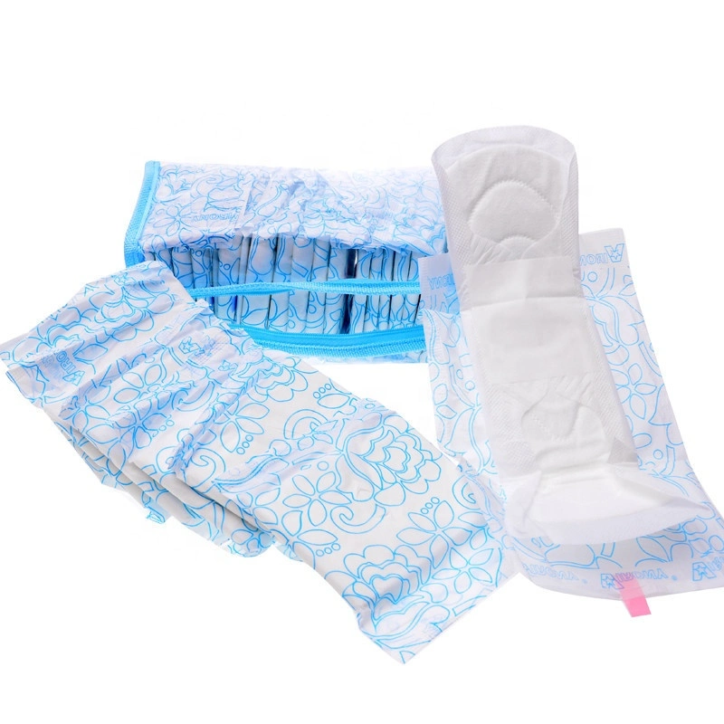 Lady anion doux des serviettes hygiéniques avec SAP, respirable Confort féminin Core Échantillon gratuit tampon sanitaire avec d'ions négatifs