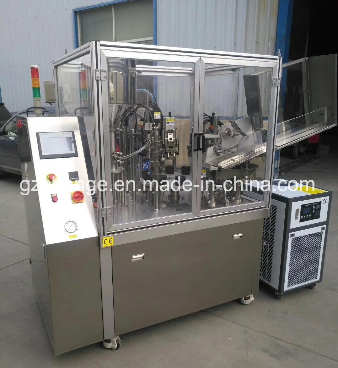 Automatic Cosmetic Medicine Foods Paste Cream Tubes Filling Sealing Machine