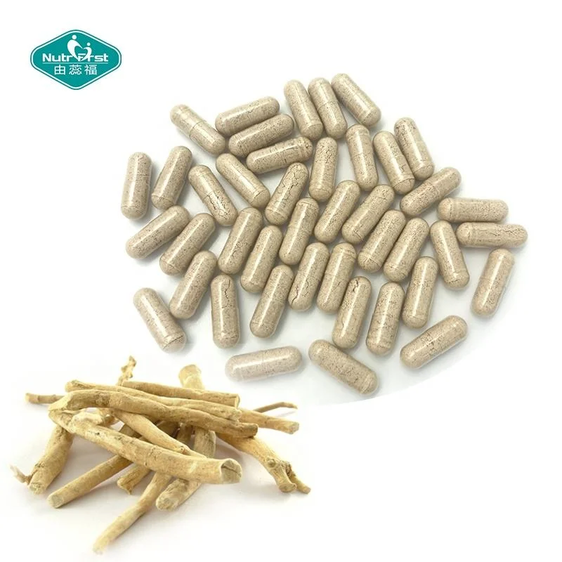 Formule sur mesure Ashwagandha Withania somnifera zinc extrait Gélules de poudre de poivre noir pour le Soulagement du Stress