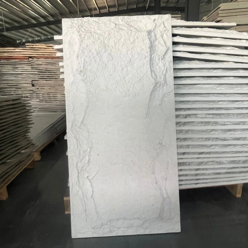 Wholesale/Supplier China White Polyurethane Stone Panels Artificial Culture Faux PU Stone Wall Panel