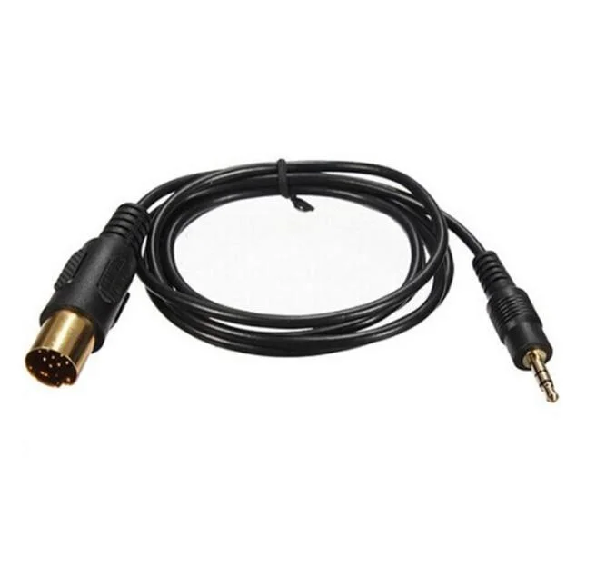 3,5mm adaptador de interfaz de cable macho CD de audio para coche auxiliar DIY Para Phone Music Player para Mazda 6 M6 y Bestune B70