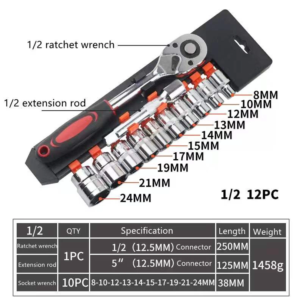 Universal Steel Ratchet Function Adjustable Impact Wrench Socket Tool