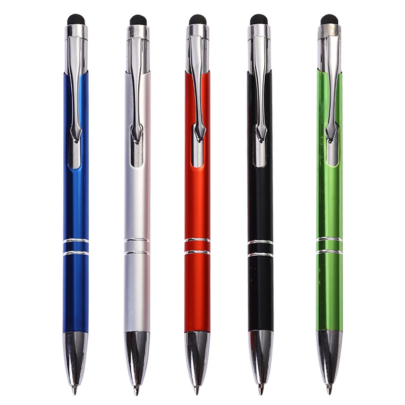 L'aluminium Stick écran tactile stylo, stylo en métal, Stylo à bille de métal, plume, stylo promotionnel de bureau