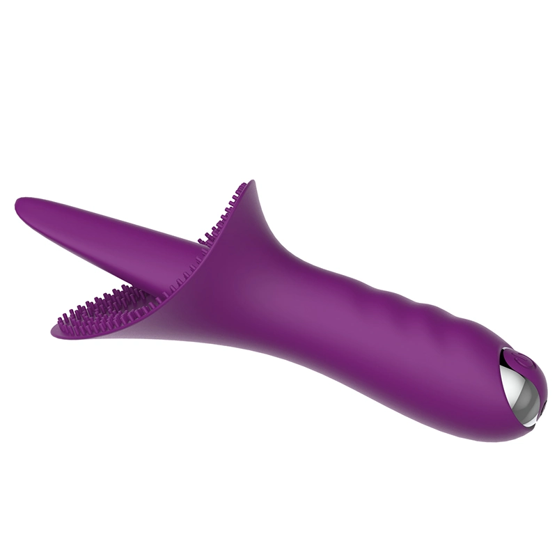 Rechargeable Flickering Tongue Vibrator with G-Spot Stimulating Function Sex Toy for Women