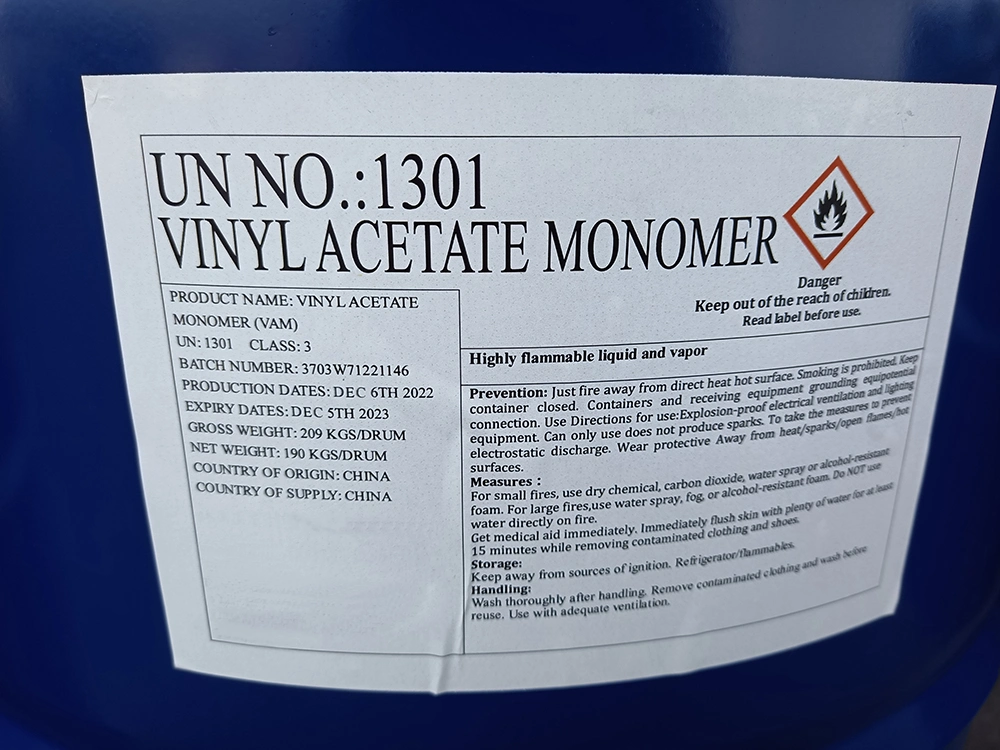 Original Factory Manufacture 99.5% Vam Vinyl Acetate Monomer CAS 108-05-4 with Best Price