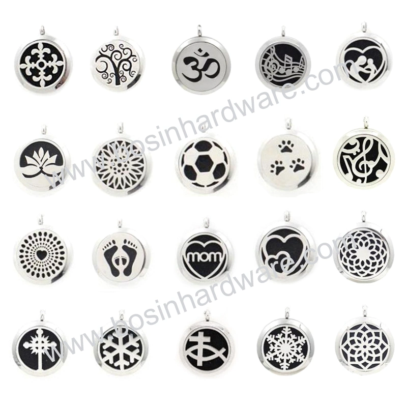 25mm Stainless Steel Aromatherapy Essential Diffuser Locket Charm