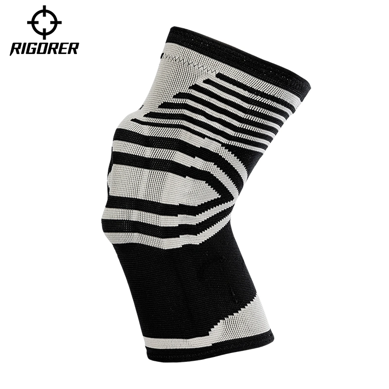 Neue Riemen Druckgestrickte Sport Knieschoner Nylon Atmungsaktives Knie Pads Basketball Running Mountaineering Knieschoner