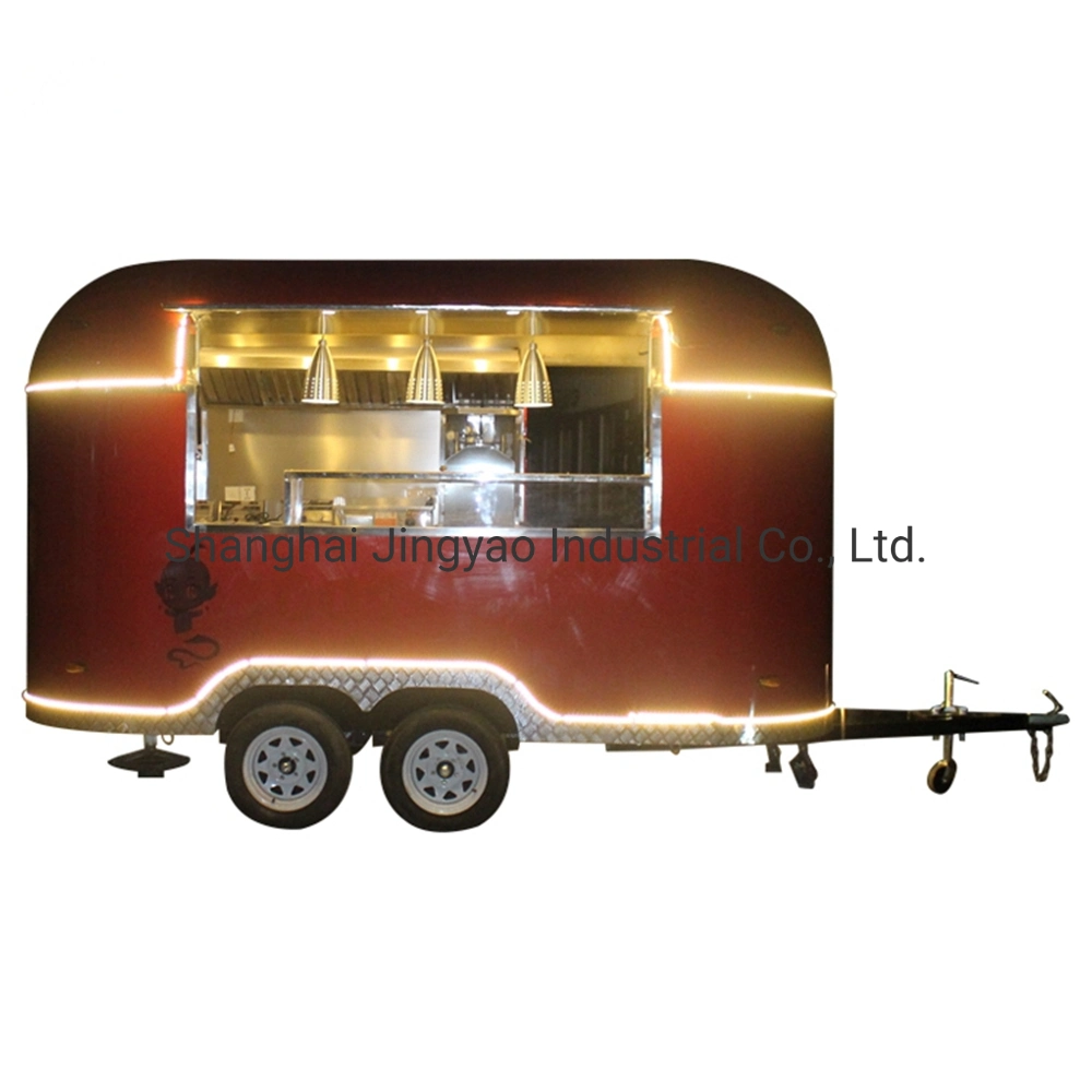 Electric Food Truck Fully Equipped Mobile Fast Food Concession Trailer Burger Van Street Food Trucks En USA Outdoor Food Cart Manufacturer Mobile Food Kitchen