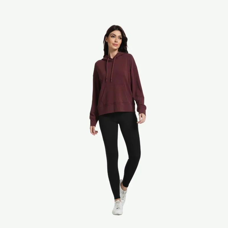 Wholesale/Supplier High quality/High cost performance  Cotton Hoodie Custom Knitted Viscose Organic Women's Hoodies