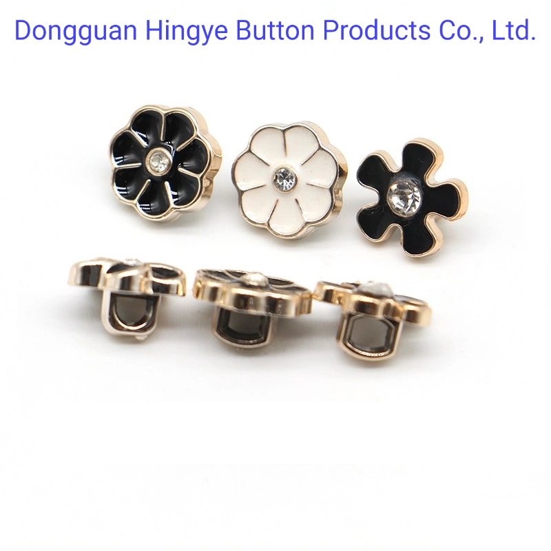 ABS Button Plastic Enamelled Button Rhinestone ABS Jeans Shank Button for Clothings