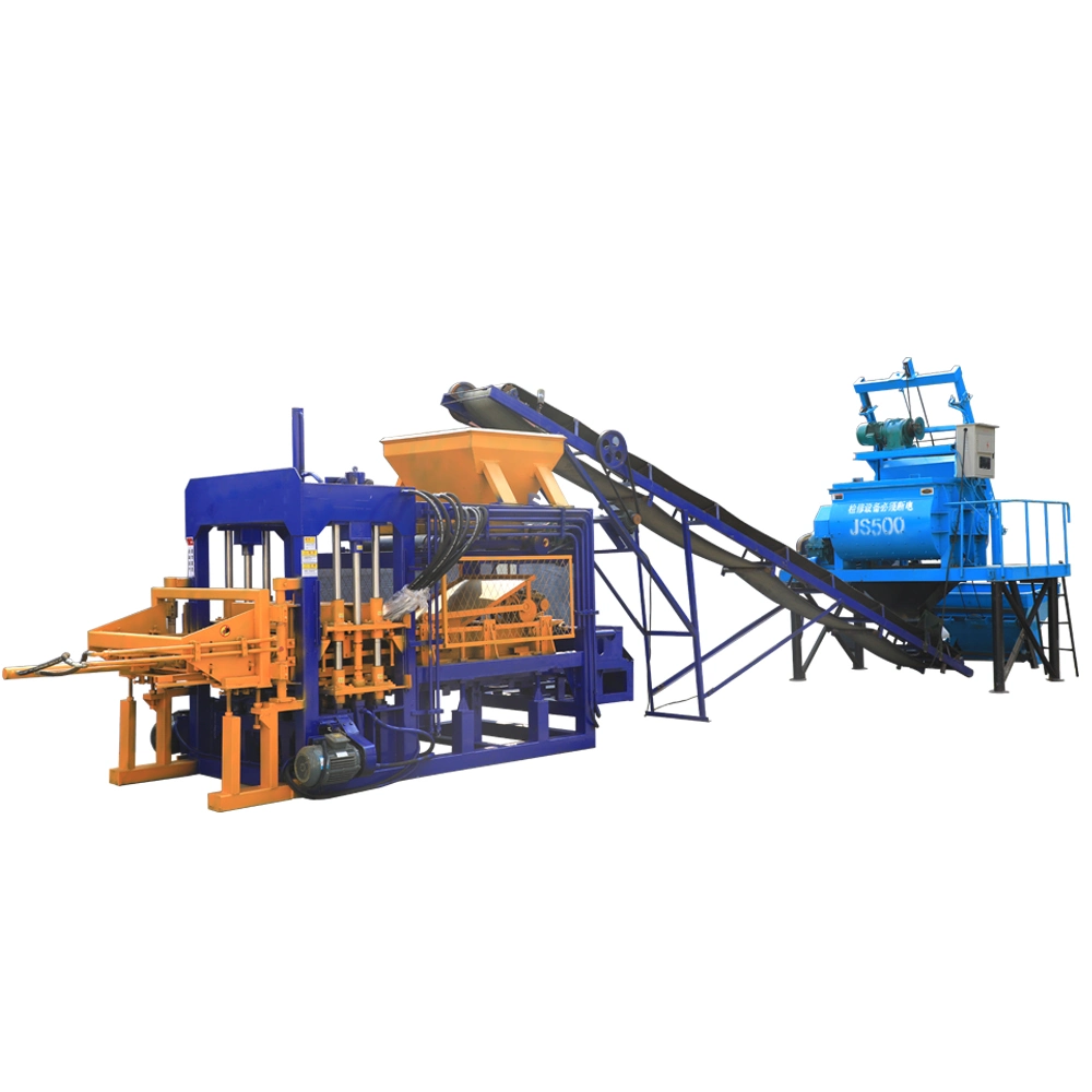 German Technology Full Automatic Construction Machinery Concrete Block Brick Paver Making Machine