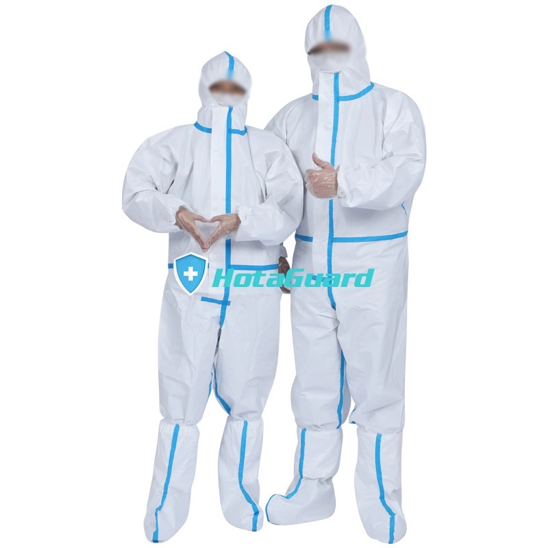 Professional Manufacture Disposable Medical Overall Protective Clothing for Hospital Virus Isolation