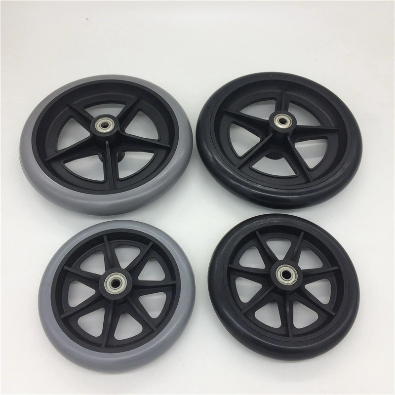 Jq Caster 150mm Wheelchair Front Solid Plastic TPR Wheel Manufacturer