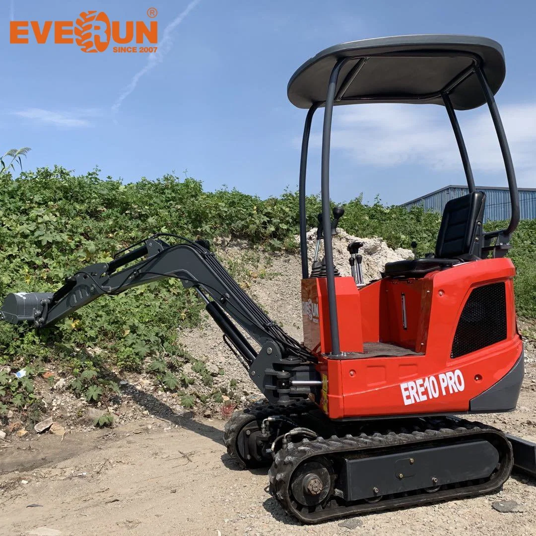 Everun Ere10pro 1t / ERE18 1.8t / ERE60 6t / ERE360 36t CE EPA Buckets Compact Machinery Small Household Mini Crawler Micro Diggers Excavator for Sale