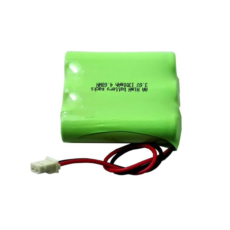 3.6V 1300mAh AA Ni-MH Rechargeable Battery Pack for Wireless Phone