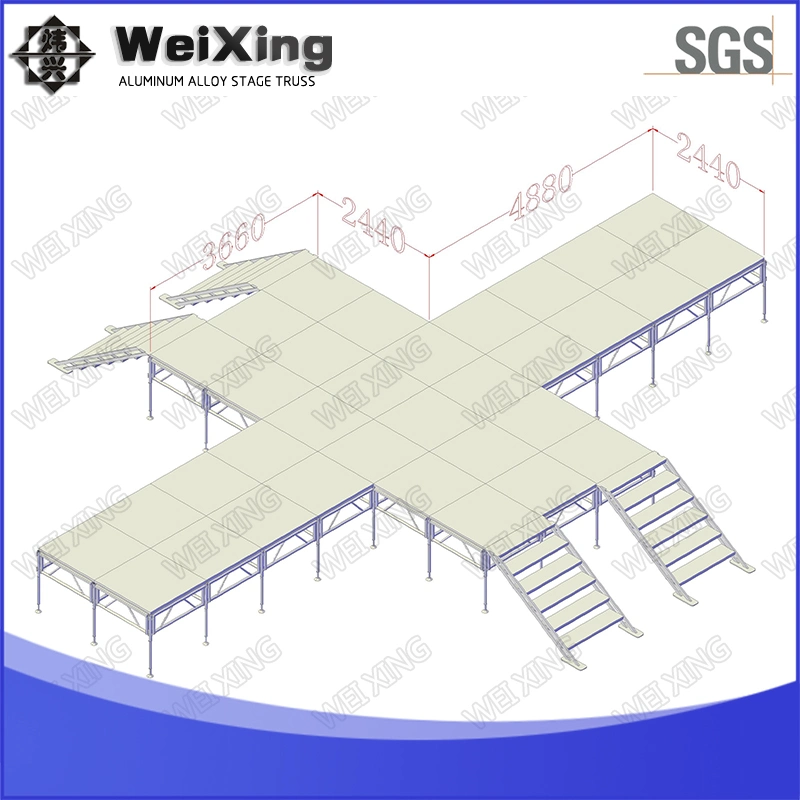 20ftx20ftx26FT, Beleuchtung Aluminium Event Mobile Plattform Hochzeit Portable Folding Dekoration bewegliche Bühne Truss