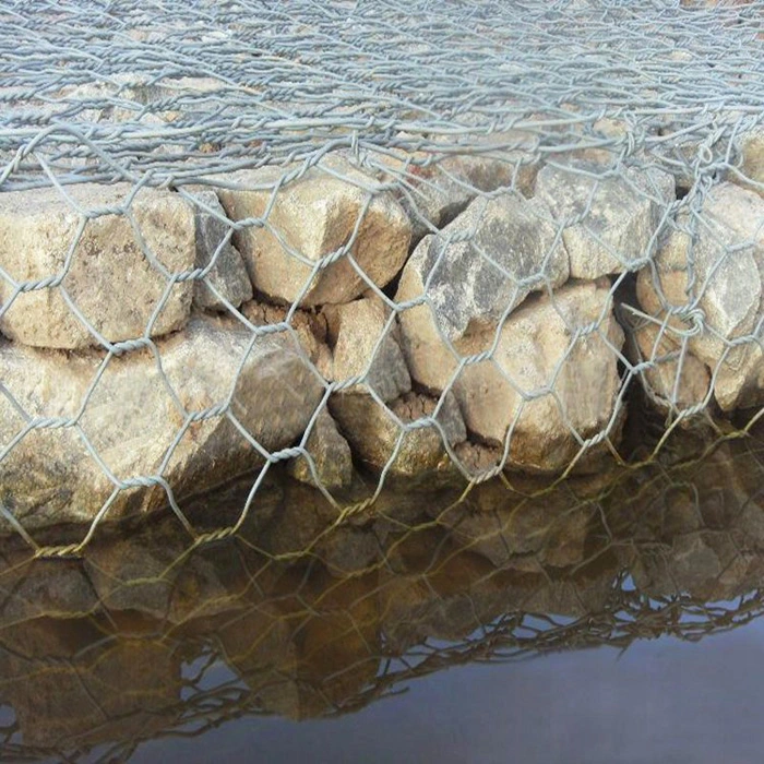 Gabions Rectangular Wire Boxes Construction on Sloped Areas Hexagonal Woven Gabion Box